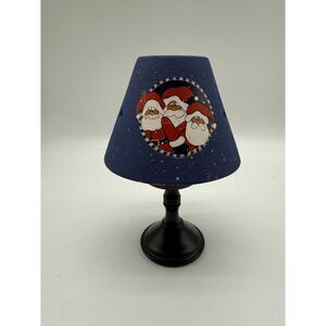 Crazy Mountain Santa  Vintage Votive Candle Lamp 7.5